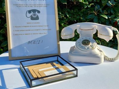 Prestation de location de photobooth- Livre d'or audio