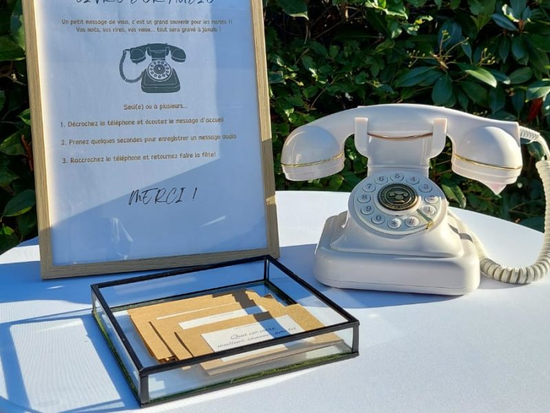 Prestation de location de photobooth- Livre d'or audio