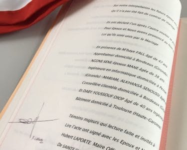 Salle des mariages de la Mairie de Sainte-Eulalie