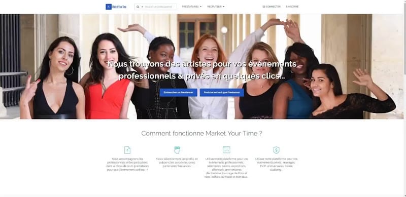 Market Your Time - Mise en relation entre prestataires et organisateurs d'événements