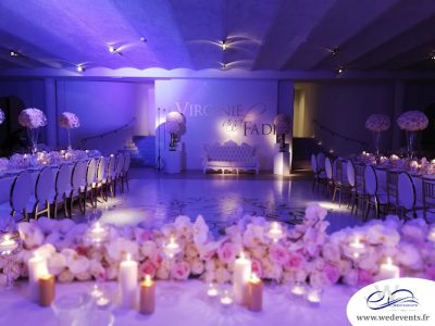 Wed'Events - Décoration mariage - Décoration salle mariage originale personnalisée